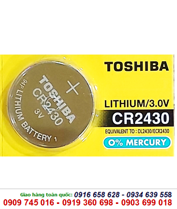 Toshiba CR2430; Pin 3V lithium Toshiba CR2430 chính hãng Toshiba